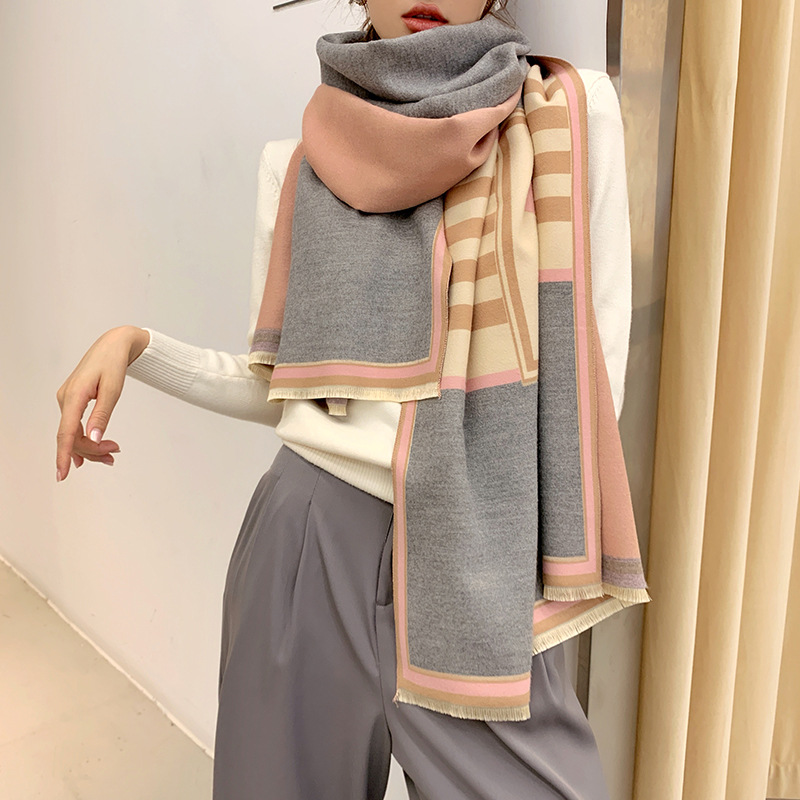 High Quality Women Winter Scarf Cashmere Warm Shawls and Wraps 2020 Striped Blanket for Lady
High Quality Women Winter Scarf Cashmere Warm Shawls and Wraps 2020 Striped Blanket for Lady