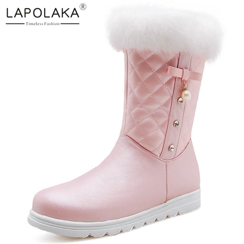 Lapolaka New Arrivals 2020 Large Size 28-40 Mid Calf Boots Women Shoes Woman Zip Up Platform Warm Winter Boots Female, Black
Lapolaka New Arrivals 2020 Large Size 28-40 Mid Calf Boots Women Shoes Woman Zip Up Platform Warm Winter Boots Female, Black