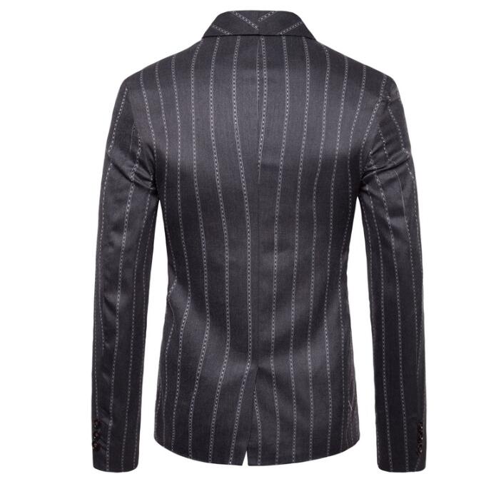 Designer Mens Suits Stripe Wedding Groom Tuxedos Black & White High Quality Formal Mens Suit Wedding Mens Suits One Piece EUR Size M to 4XL