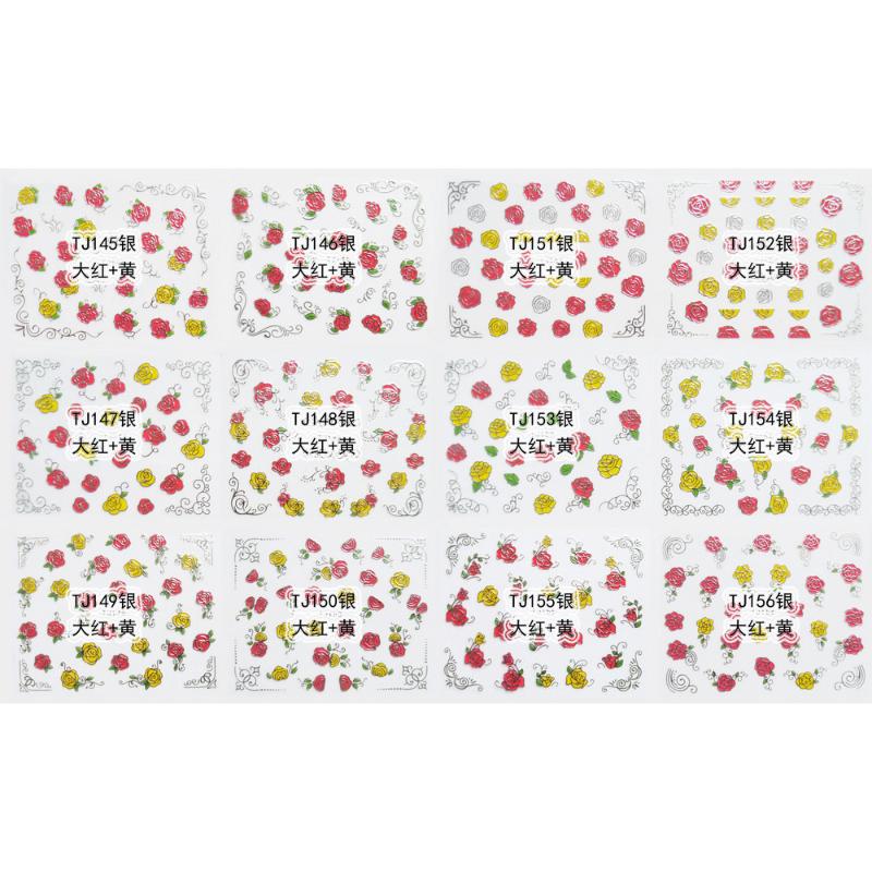 12 SHEETS / LOT GOLDEN & SILVERY INAID 3D METALLIC NAIL DECAL SELF ADHESIVE STICKER CALLA CLOVER GARDENIA TJ145-156, Tj145-156 gkw
12 SHEETS / LOT GOLDEN & SILVERY INAID 3D METALLIC NAIL DECAL SELF ADHESIVE STICKER CALLA CLOVER GARDENIA TJ145-156, Tj145-156 gkw