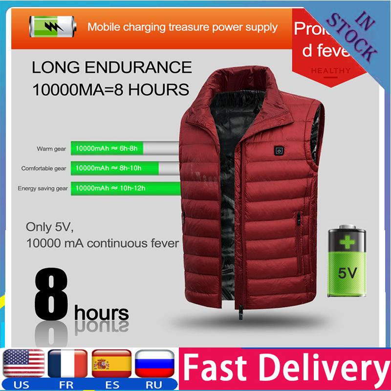 Men USB Electric Heating Vest Jacket Clothing Skiing Winter Warm Heated Pad Winter Body Warmer Hiking Golf (without battery, 03
Men USB Electric Heating Vest Jacket Clothing Skiing Winter Warm Heated Pad Winter Body Warmer Hiking Golf (without battery, 03