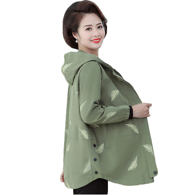 Middle-aged Women Windbreaker New Printed Hooded Outerwear Spring Autumn Jacket Loose Plus Size 5XL Female Mid Long Coat Tops, Orange
Middle-aged Women Windbreaker New Printed Hooded Outerwear Spring Autumn Jacket Loose Plus Size 5XL Female Mid Long Coat Tops, Orange