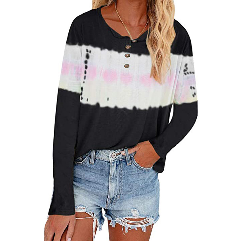 Plus size 2020 autumn/winter new style women' Casual Shirt hot sale tie-dye printed button women' long-sleeved T-shirt -5XL, Gray
Plus size 2020 autumn/winter new style women' Casual Shirt hot sale tie-dye printed button women' long-sleeved T-shirt -5XL, Gray