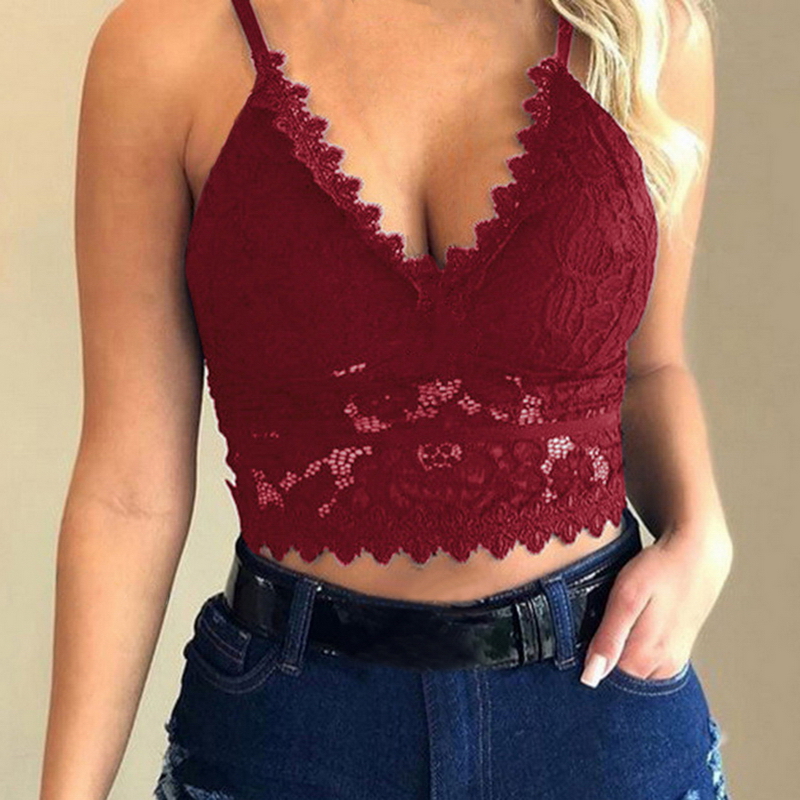 Deep V Women Fashion Lace Bra Neck Floral Spaghetti Straps Tank Tops Summer Slim Push up Sports Bra Hollow Out Sleeveless Vests, White
Deep V Women Fashion Lace Bra Neck Floral Spaghetti Straps Tank Tops Summer Slim Push up Sports Bra Hollow Out Sleeveless Vests, White
