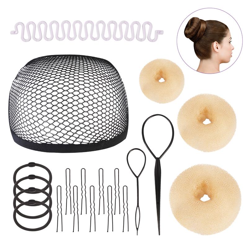 Hair Bun Maker Kit Wig Net Cap Braider Styling Hair Coiling Tool Donut Styling Accessory Set US Local Shipping
Hair Bun Maker Kit Wig Net Cap Braider Styling Hair Coiling Tool Donut Styling Accessory Set US Local Shipping