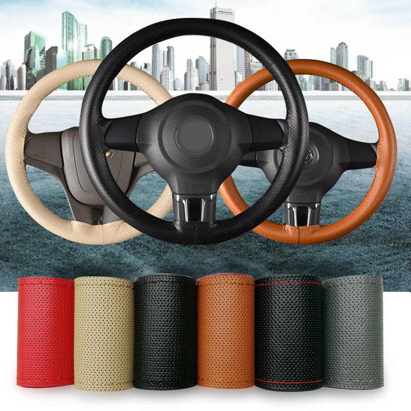 Car Genuine Leather Steering Wheel Cover DIY Hand Sewing Non-slip Anti-friction Auto Steering-Wheel Case Fit Car SUV Accessories
Car Genuine Leather Steering Wheel Cover DIY Hand Sewing Non-slip Anti-friction Auto Steering-Wheel Case Fit Car SUV Accessories
