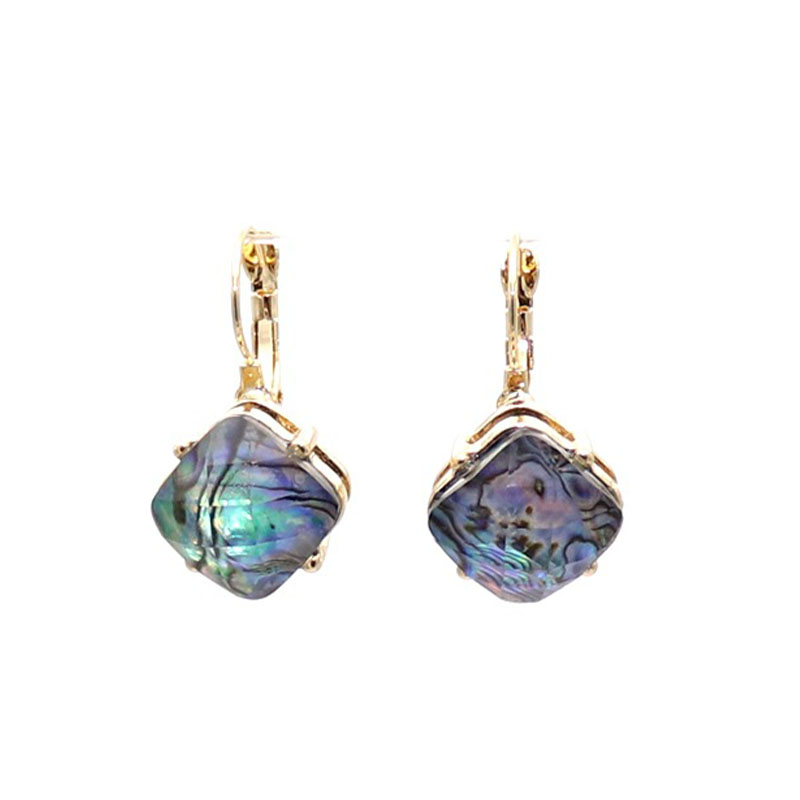 Geometric Rhombus Abalone Shell Dangle Earrings Alloy Inlaid Abalone Shell Pendant Earrings Women Hollow 3D Exquisite Jewelry
Geometric Rhombus Abalone Shell Dangle Earrings Alloy Inlaid Abalone Shell Pendant Earrings Women Hollow 3D Exquisite Jewelry