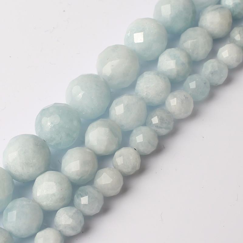 High Quality Faceted Blue Aquamarin Round Beads For Jewelry Making Natural Stone Bead Fit DIY Necklace Bracelet 6 8 10 mm 15
High Quality Faceted Blue Aquamarin Round Beads For Jewelry Making Natural Stone Bead Fit DIY Necklace Bracelet 6 8 10 mm 15