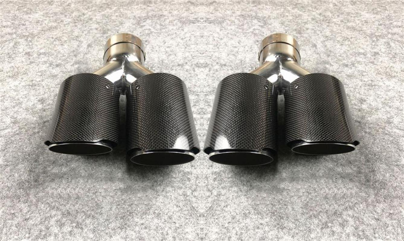 One Pair Y Model L+R Glossy Carbon Exhaust Tips 304 Stainless Steel For Akrapovic Cars Tuning Muffler Nozzles Exhaust Pipes
One Pair Y Model L+R Glossy Carbon Exhaust Tips 304 Stainless Steel For Akrapovic Cars Tuning Muffler Nozzles Exhaust Pipes