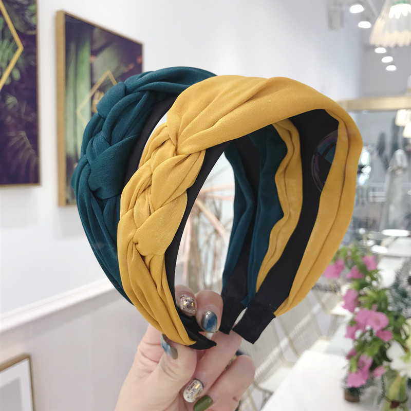 Twist Braid Satin Headband Solid Braided Side Knotted Hairband Wide-Brimmed Hair Hoop Bezel Girls Hair Accessories
Twist Braid Satin Headband Solid Braided Side Knotted Hairband Wide-Brimmed Hair Hoop Bezel Girls Hair Accessories