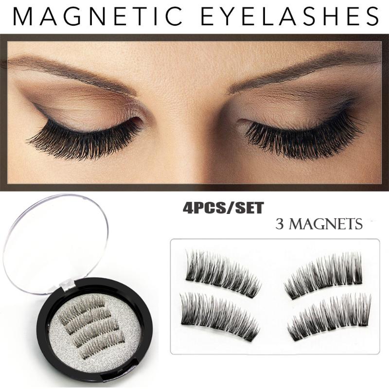 Magnetic Eyelashes 3 Magnet Glue-free 3D Reusable Full Size Quality Natural Look Best False Lashes 4 Pieces /Set
Magnetic Eyelashes 3 Magnet Glue-free 3D Reusable Full Size Quality Natural Look Best False Lashes 4 Pieces /Set