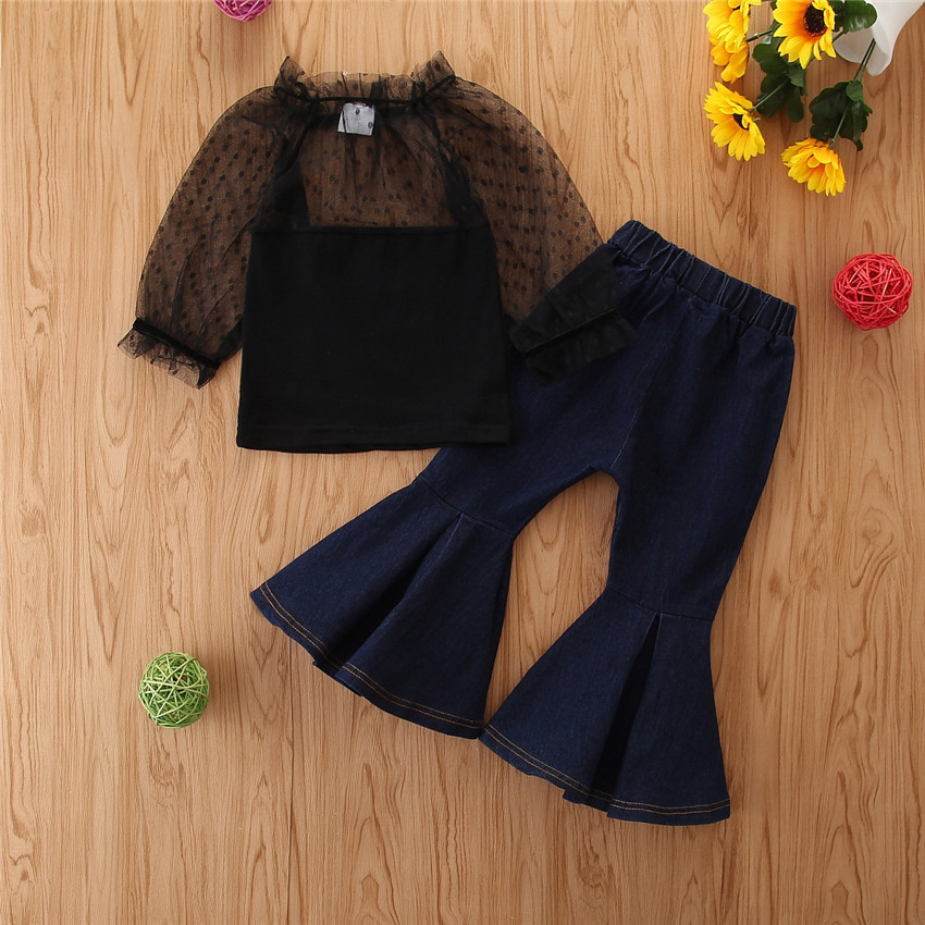 2020 new fashion kids baby girl clothing gauze gown + small suspenders + denim bell-bottom pants 3 girls clothes, As picture
2020 new fashion kids baby girl clothing gauze gown + small suspenders + denim bell-bottom pants 3 girls clothes, As picture