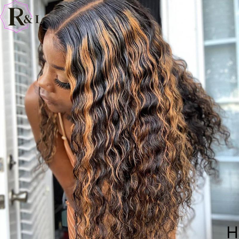 RULINDA T-part Highlight Ombre Curly 180% Density Lace Front Human Hair Wigs Brazilian Non-Remy Hair Lace Wigs, As pic
RULINDA T-part Highlight Ombre Curly 180% Density Lace Front Human Hair Wigs Brazilian Non-Remy Hair Lace Wigs, As pic