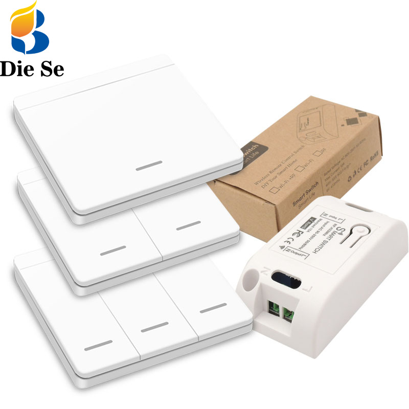 Diese 433Mhz wireless Wall Switch rf 86 wall panel transmitter Safety Switch and AC 110V 220V relay interruptor for Light Lamp
Diese 433Mhz wireless Wall Switch rf 86 wall panel transmitter Safety Switch and AC 110V 220V relay interruptor for Light Lamp
