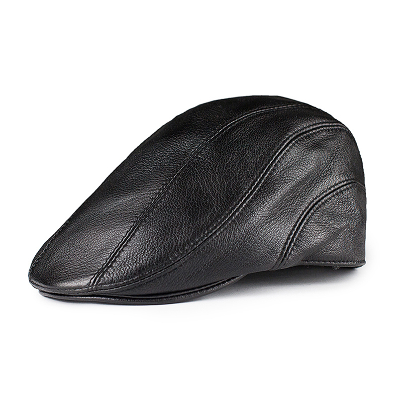 News 2020 Fashion Vintage Mens Womens Real Leather Flat Ivy Caps Newsboy Gatsby Bonnet Cabbie Biker Sheep Leather Beret Hat, Black
News 2020 Fashion Vintage Mens Womens Real Leather Flat Ivy Caps Newsboy Gatsby Bonnet Cabbie Biker Sheep Leather Beret Hat, Black