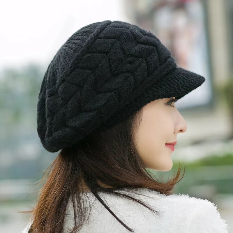 Berets Lady's Imitation Hair Hat Winter Knit Warm Plus Down Cap Beret Ear Guard Autumn, Beige
Berets Lady's Imitation Hair Hat Winter Knit Warm Plus Down Cap Beret Ear Guard Autumn, Beige