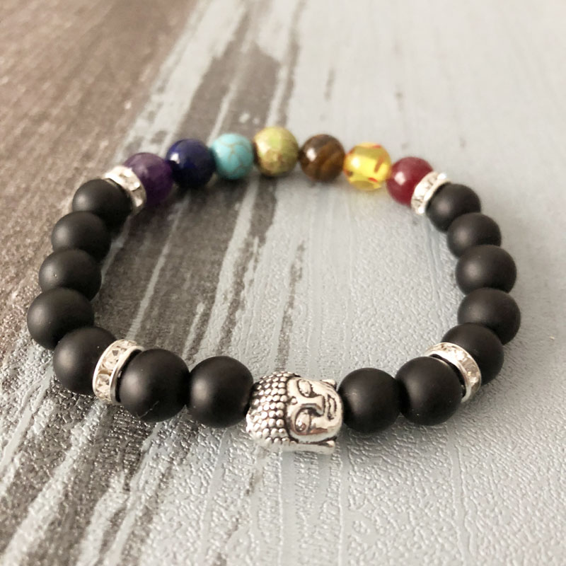 7 Chakra Mala Beads Energy Bracelet Women Buddha Head Mala Wrist 7 Chakra Stones Beaded Bracelet
7 Chakra Mala Beads Energy Bracelet Women Buddha Head Mala Wrist 7 Chakra Stones Beaded Bracelet