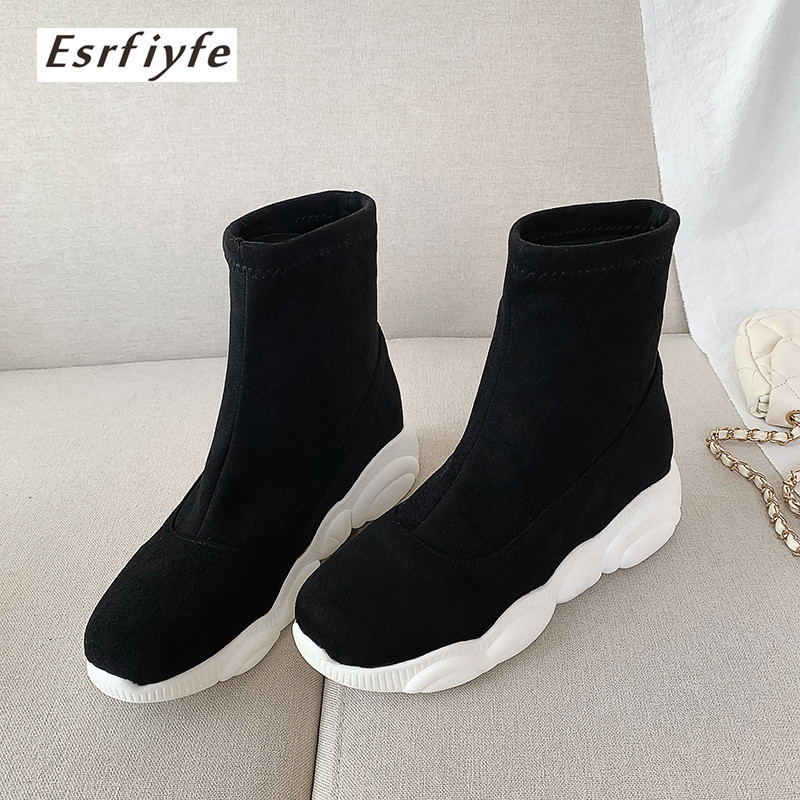 ESRFIYFE 2020 New Shoes Women Height Increasing Ankle Boots Round Toe Slip-On Ladies Winter Snow Boots Fashion Woman Shoes, Flock
ESRFIYFE 2020 New Shoes Women Height Increasing Ankle Boots Round Toe Slip-On Ladies Winter Snow Boots Fashion Woman Shoes, Flock