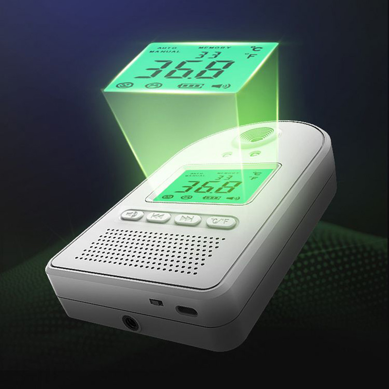 TCT 1pc K5 Digital Infrared Thermometer Measuring Instrument Non-contact Electronic Intelligent Voice Broadcast Body Temperature Tester