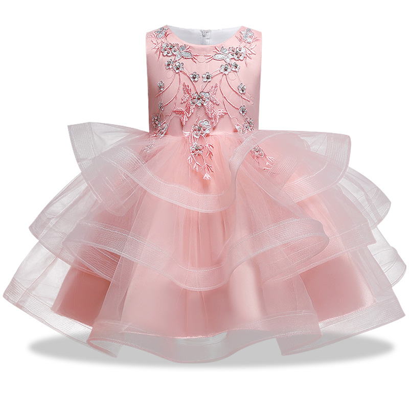 Flower Girl Dress Formal 1-8 Years Floral Baby Girls Dresses Vestidos 6 Colors Wedding Party Children Clothes Birthday Clothing, Pink
Flower Girl Dress Formal 1-8 Years Floral Baby Girls Dresses Vestidos 6 Colors Wedding Party Children Clothes Birthday Clothing, Pink