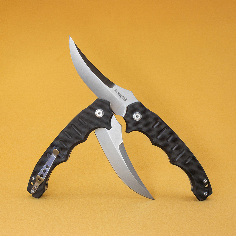ChungKui made folding knife GHOST-1 black G10 handle smooth sharp D2 blade practical pocket EDC outdoor hunting tactical tools camping self-
ChungKui made folding knife GHOST-1 black G10 handle smooth sharp D2 blade practical pocket EDC outdoor hunting tactical tools camping self-