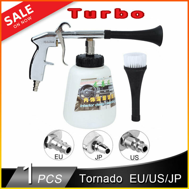 Tornador Car Washer Gun High Pressure Clean Tool Deep Dry Cleaning Washing Kits By Air Compressor With EU EC US JP Adaptors
Tornador Car Washer Gun High Pressure Clean Tool Deep Dry Cleaning Washing Kits By Air Compressor With EU EC US JP Adaptors