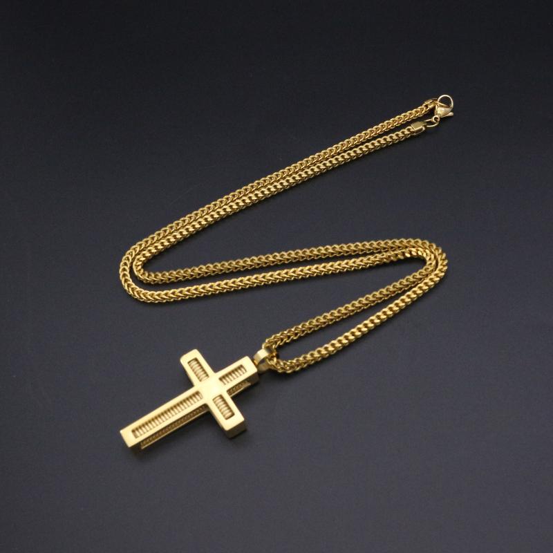 New Arrival Womens Cross Necklace 60CM Chain Stainless Steel Pendant Screw Cross Gold Color Mens Necklace For Women Best Gift
New Arrival Womens Cross Necklace 60CM Chain Stainless Steel Pendant Screw Cross Gold Color Mens Necklace For Women Best Gift