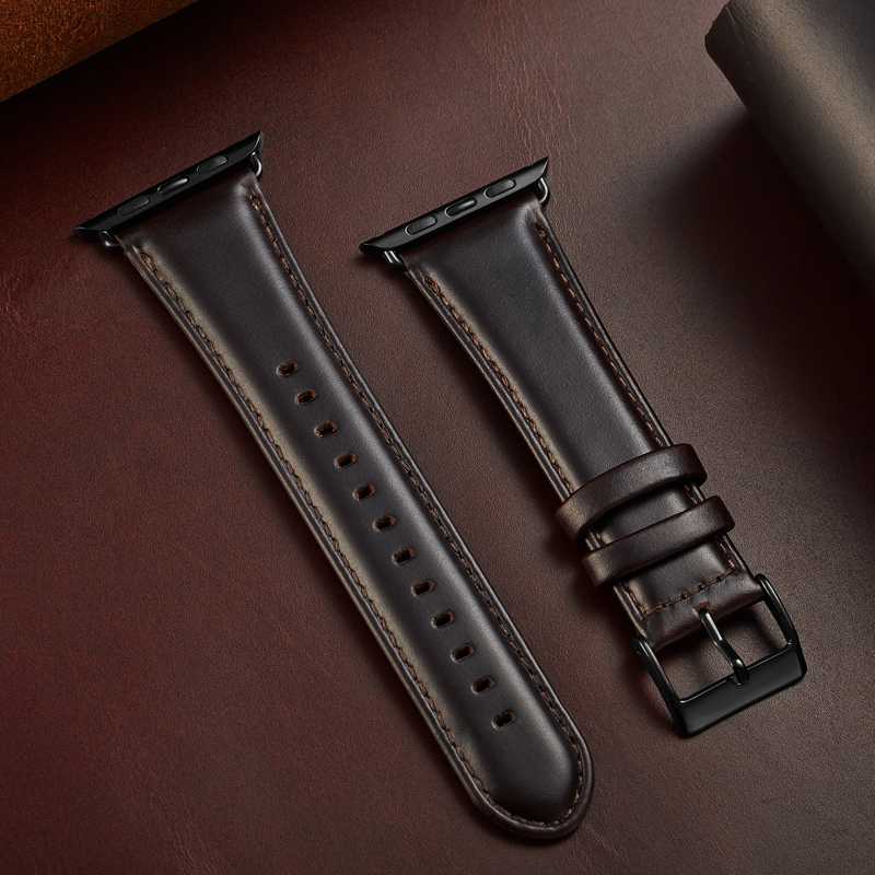 Genuine Leather Watch Band Strap for Watchband size 42mm 44mm Watch wristband Black Bracelet straps
Genuine Leather Watch Band Strap for Watchband size 42mm 44mm Watch wristband Black Bracelet straps