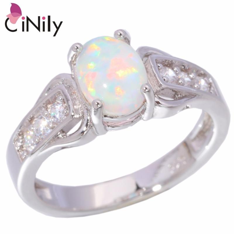 CiNily Created White Fire Opal Cubic Zirconia Silver Plated Wholesale for Women Jewelry Wedding Party Ring Size 6 7 8 9 OJ8284
CiNily Created White Fire Opal Cubic Zirconia Silver Plated Wholesale for Women Jewelry Wedding Party Ring Size 6 7 8 9 OJ8284
