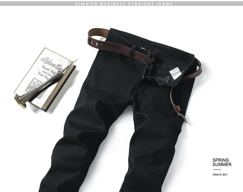 Black The New Black Jeans Men Straight Loose Elastic Cultivate One'S Morality Pants LinYe846
Black The New Black Jeans Men Straight Loose Elastic Cultivate One'S Morality Pants LinYe846
