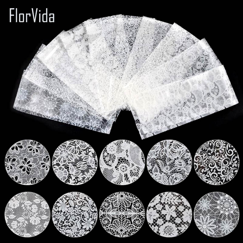 10pcs/set Beautiful Lace Nail Foil Non-sticky Nail Decoration White Black Lace Series Foil for Nails, 10pcs balck lace
10pcs/set Beautiful Lace Nail Foil Non-sticky Nail Decoration White Black Lace Series Foil for Nails, 10pcs balck lace