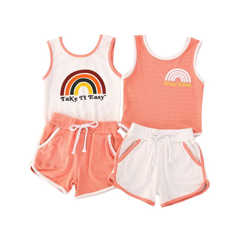 0-24M Newborn Kid baby Girl Clothes set Sleeveless Rainbow Print Bodysuit Top and Shorts set Elegant Cute Sweet New born Outfit
0-24M Newborn Kid baby Girl Clothes set Sleeveless Rainbow Print Bodysuit Top and Shorts set Elegant Cute Sweet New born Outfit