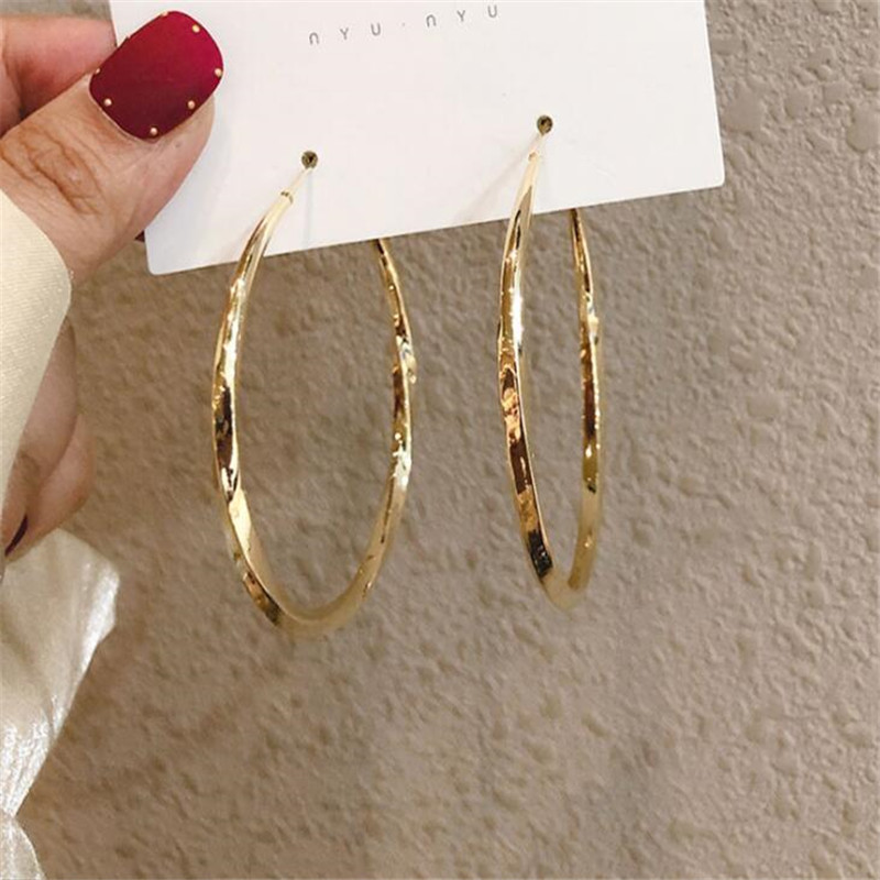 Hoop & Huggie Big Smooth Circles Earrings For Women Statement Gold Color Round Circle Loop Earring Party Gift Size Large
Hoop & Huggie Big Smooth Circles Earrings For Women Statement Gold Color Round Circle Loop Earring Party Gift Size Large