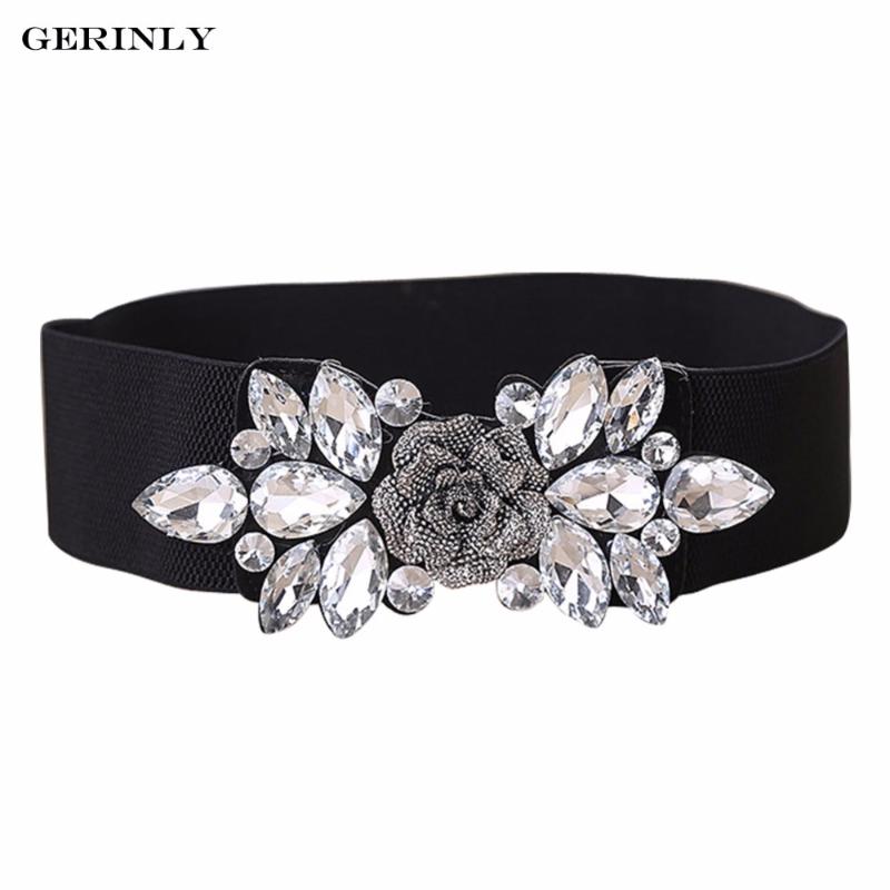 Belt Women 2020 Luxury Floral Rhinestone High Stretch Wide Waistband Waist Elastic Belts Ceinture Femme For Dresses Gown, Black
Belt Women 2020 Luxury Floral Rhinestone High Stretch Wide Waistband Waist Elastic Belts Ceinture Femme For Dresses Gown, Black