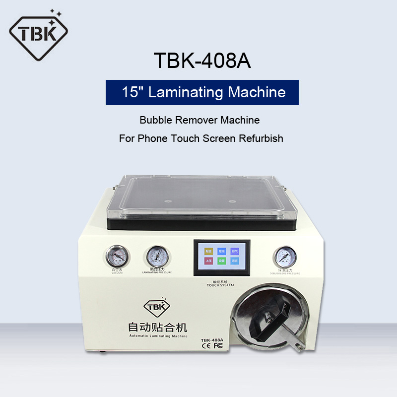 TBK-408A 15 Inch OCA LCD Laminating Machine and Bubble Remover Machine For Samsung Touch Screen Repair Refurbish 220V/110
TBK-408A 15 Inch OCA LCD Laminating Machine and Bubble Remover Machine For Samsung Touch Screen Repair Refurbish 220V/110
