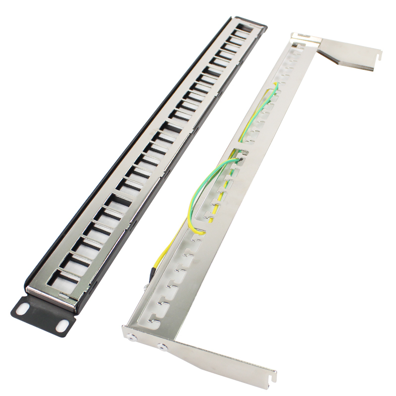 19''1U Metal Shielded 24 Port Patch Panel FTP Cabinet Rack Distribution Frame RJ45 Network Cable Adapter CAT6 7 5 Keystone Jack
19''1U Metal Shielded 24 Port Patch Panel FTP Cabinet Rack Distribution Frame RJ45 Network Cable Adapter CAT6 7 5 Keystone Jack