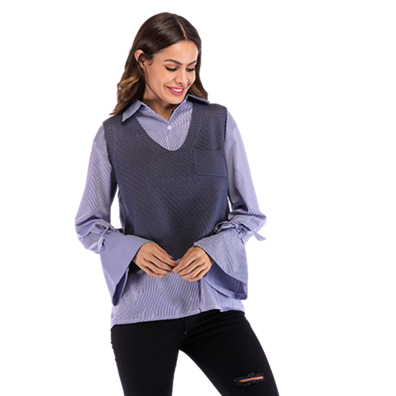 2020 Warm Female Slim Women's Sleeveless Vest Sweaters Skinny V-neck Black Pocket Short Pullover Sweater For Women Vintage Style
2020 Warm Female Slim Women's Sleeveless Vest Sweaters Skinny V-neck Black Pocket Short Pullover Sweater For Women Vintage Style