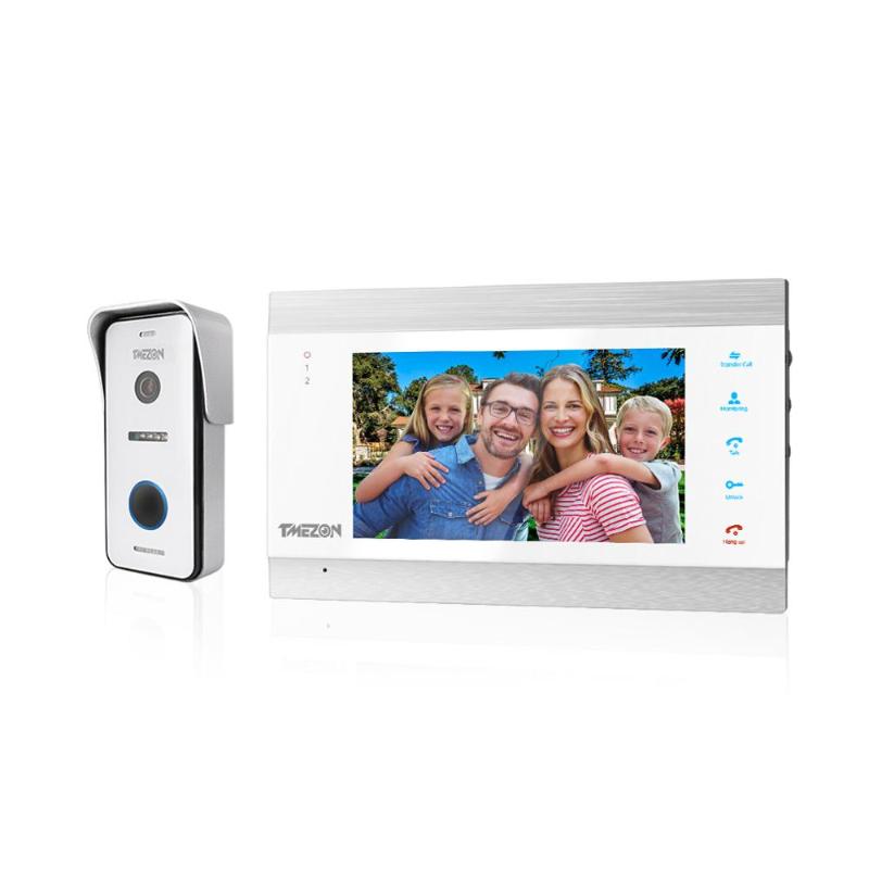 TMEZON 7 Inch HD1080P Smart Video Door Phone Intercom System with High Definition Wired Doorbell Camera,Support Remote unlock
TMEZON 7 Inch HD1080P Smart Video Door Phone Intercom System with High Definition Wired Doorbell Camera,Support Remote unlock