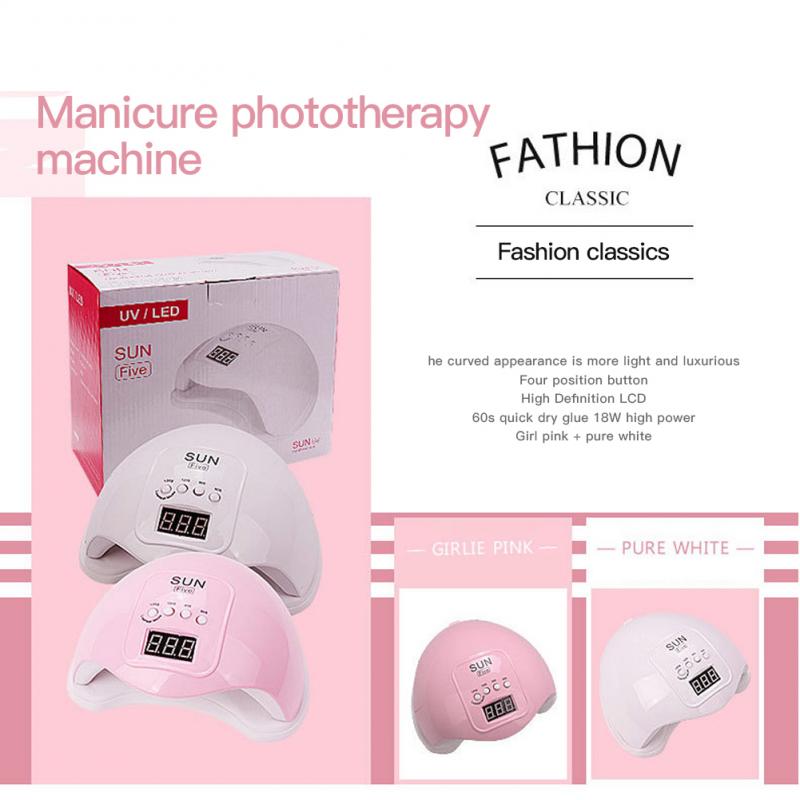 48W Fast Dry Nail Dryer 24 Beads LED LCD Display UV Nail Polish Dryer Lamp Curing Manicure Acrylic Machine Art Tools, Pink
48W Fast Dry Nail Dryer 24 Beads LED LCD Display UV Nail Polish Dryer Lamp Curing Manicure Acrylic Machine Art Tools, Pink