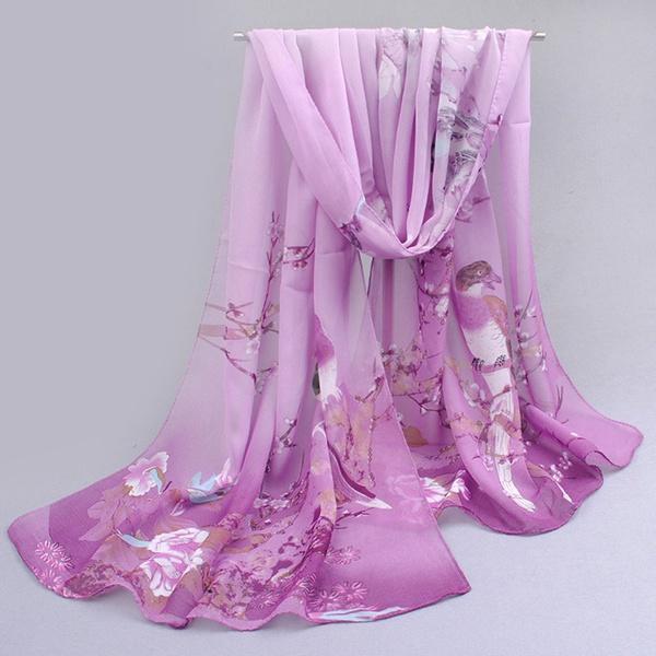 Elegant Floral Chiffon Scarf Shawl Autumn Winter Fashion Birds Flower Printed Scarves Ladies for Women 160cm
Elegant Floral Chiffon Scarf Shawl Autumn Winter Fashion Birds Flower Printed Scarves Ladies for Women 160cm