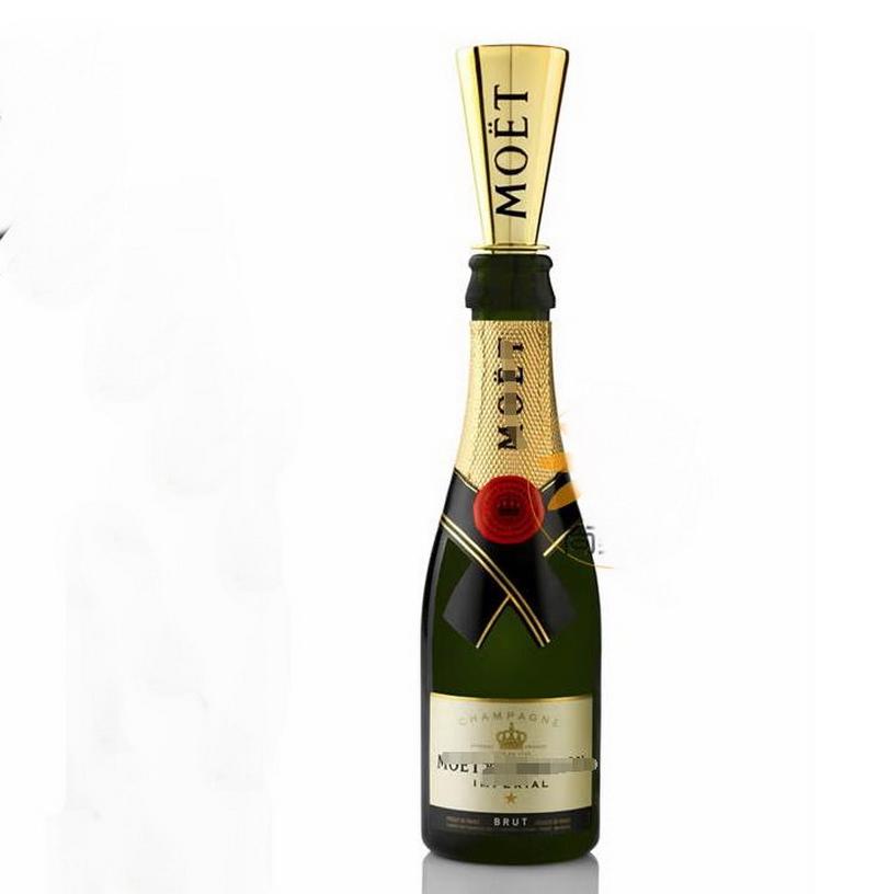 Creative Wine Mouth Mini Champagne Bottle stopper Straws Sipper Wine Pours Best quality