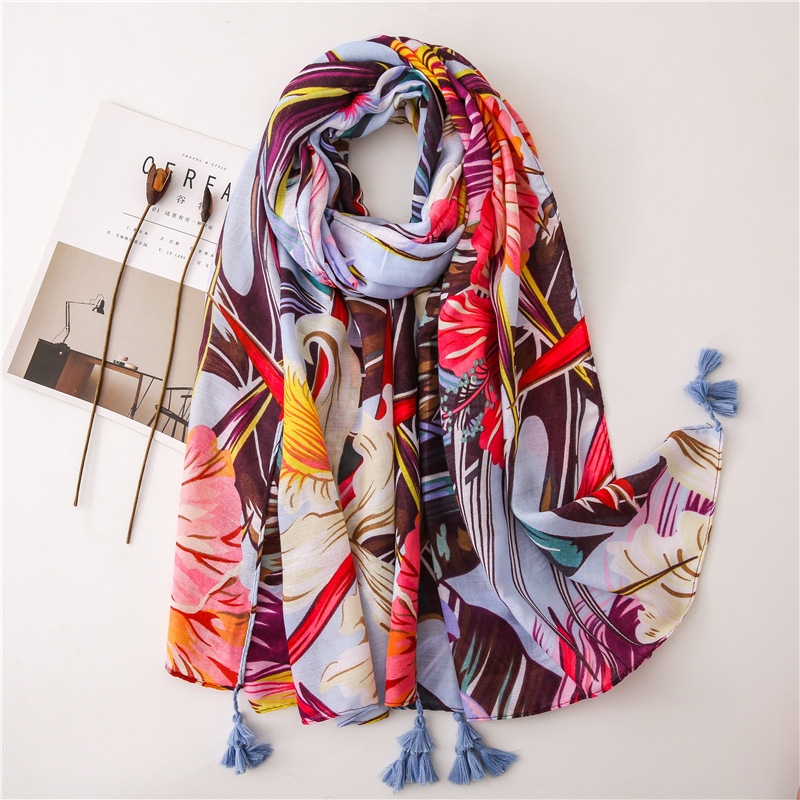 Women sunscreen silk Scarves Winter cotton and linen scarf fashion colour flower tassel shawl Ethnic style dustproof beach towel
Women sunscreen silk Scarves Winter cotton and linen scarf fashion colour flower tassel shawl Ethnic style dustproof beach towel