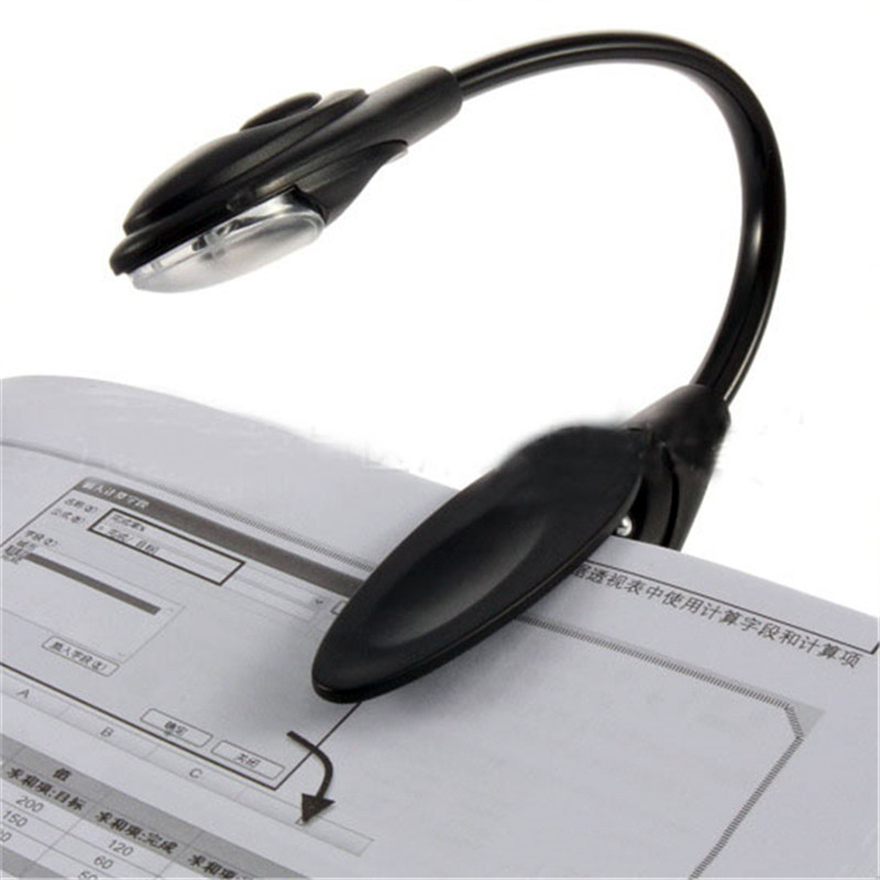 LED Book Light Mini Clip-On Flexible Bright led lights Book Reading Lamp For Travel Bedroom Book Reader