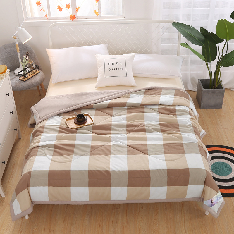 Blanket On The Bed Super Comfortable Green Stripe Cotton Summer Air Conditioner Cool Thin Quilt Bedding ComfortersDuvetsBlankets, 04
Blanket On The Bed Super Comfortable Green Stripe Cotton Summer Air Conditioner Cool Thin Quilt Bedding ComfortersDuvetsBlankets, 04