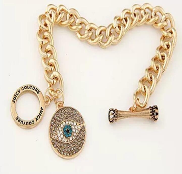 Gold Plated Metal ,Newest Evil Eye Bangle,Jeweled Bracelet,Good Luck Art Charm Bangle Jewelry Glass Dome