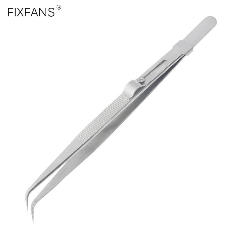 16cm Stainless Steel Precision Tweezers Curved Tip with Slide Lock for Electronics Jewelry Craft Mobile Phone Repair Hand Tool
16cm Stainless Steel Precision Tweezers Curved Tip with Slide Lock for Electronics Jewelry Craft Mobile Phone Repair Hand Tool