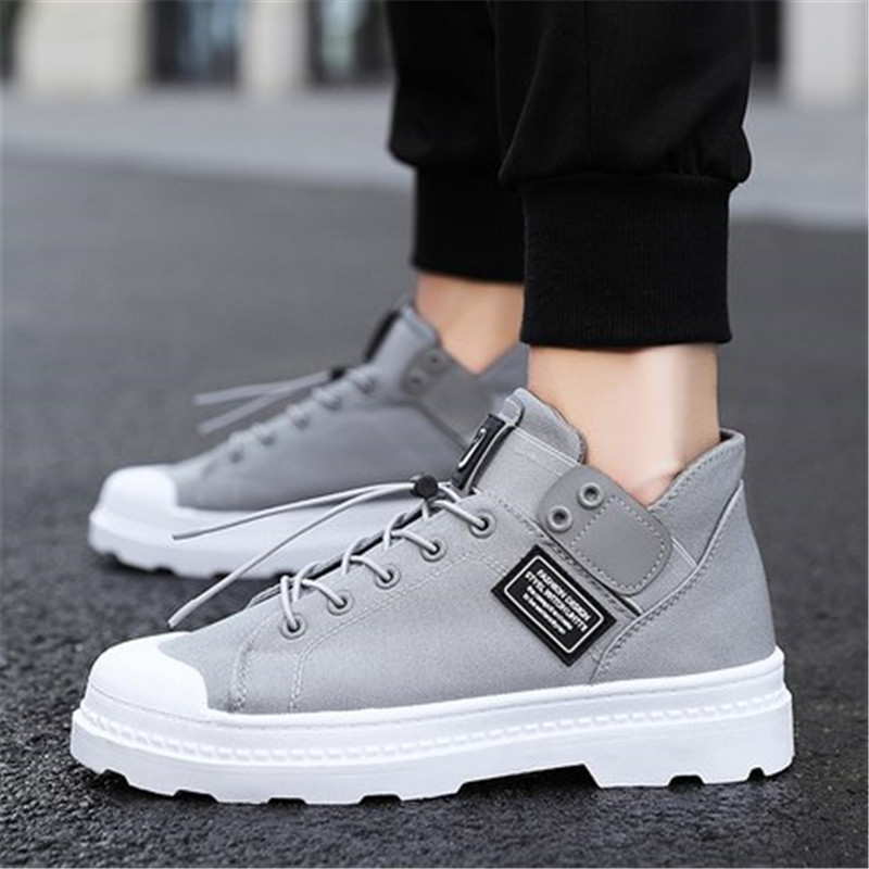 2020 Spring Autumn Boots Men canvas High Top Shoes Outdoor Walking Footwear Lace-Up Casual Sneakers Man zapatos de hombre, Black
2020 Spring Autumn Boots Men canvas High Top Shoes Outdoor Walking Footwear Lace-Up Casual Sneakers Man zapatos de hombre, Black