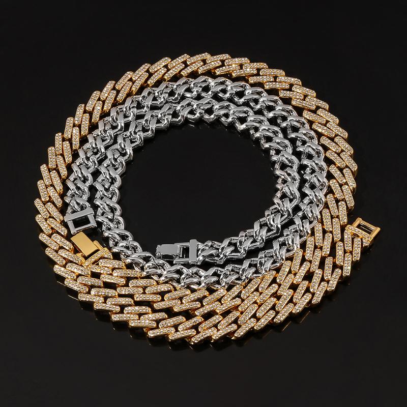 Cuban Link Chain Necklace Hip Hop Miami Iced Out Cuba Chain with Cubic Zirconia n Jewelry Buckle Best Gift for Men
Cuban Link Chain Necklace Hip Hop Miami Iced Out Cuba Chain with Cubic Zirconia n Jewelry Buckle Best Gift for Men