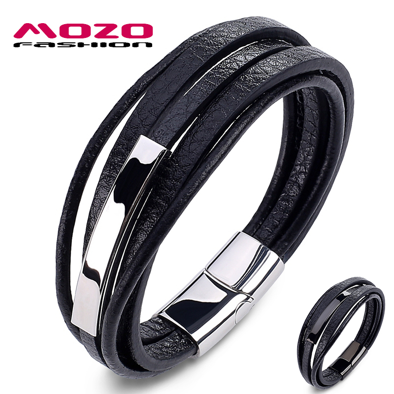 Fashion Bangle Men Charm Simple Classic Bracelets Multilayer Leather Bracelets Stainless Steel men's Gift Classic Bracelet 032
Fashion Bangle Men Charm Simple Classic Bracelets Multilayer Leather Bracelets Stainless Steel men's Gift Classic Bracelet 032