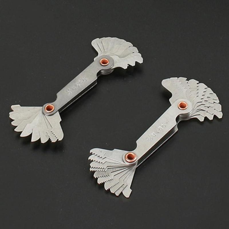 KIPPI 20 blades Gauges Gauging Tools 1pc 55 degree Whitworth + 1pc 60 degree Metric Screw Thread Pitch measure Gage
KIPPI 20 blades Gauges Gauging Tools 1pc 55 degree Whitworth + 1pc 60 degree Metric Screw Thread Pitch measure Gage